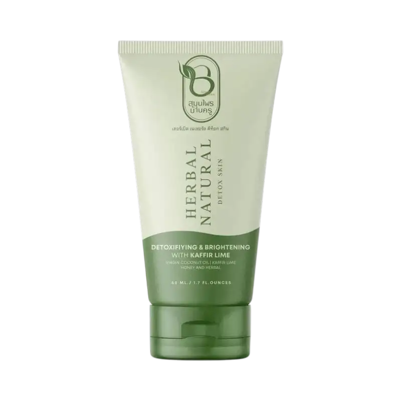 Bankru Herbal Natural Detox Skin Mask kaffir lime herbal detoxifying brightening