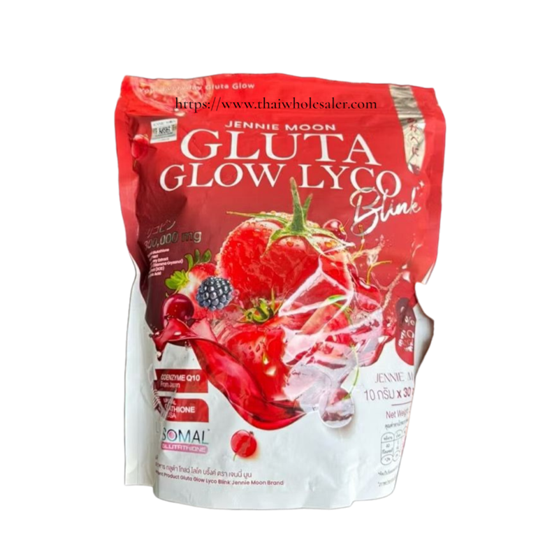 Jennie Moon Gluta Glow Lyco 300000mg Lycopene Glutathione Brightening Drink