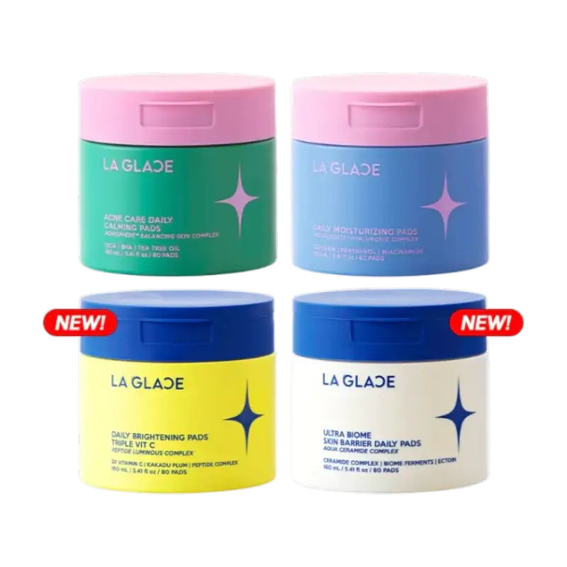 La Glace Daily Toner Pads Brightening Moisturizing Acne Skin Barrier