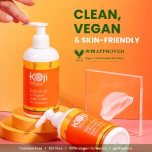 Kojic Acid & Papaya Skin Brightening Body Lotion (2 Bottles)