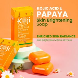 Kojic Acid & Papaya Skin Brightening Soap (2 Bars)