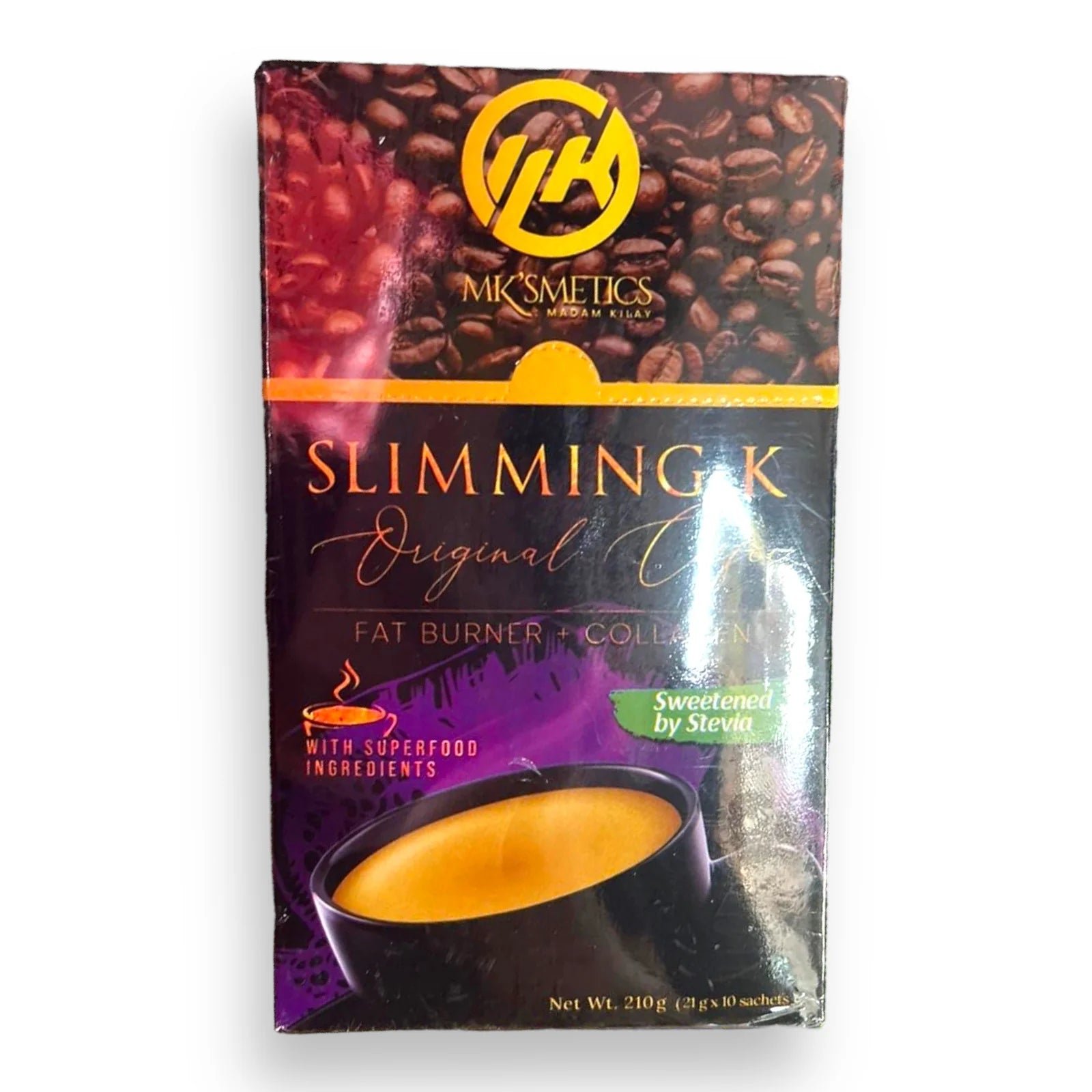MK Slimming K COFFEE by Madam Kilay 10 Sachets Fat Burner+Collagen