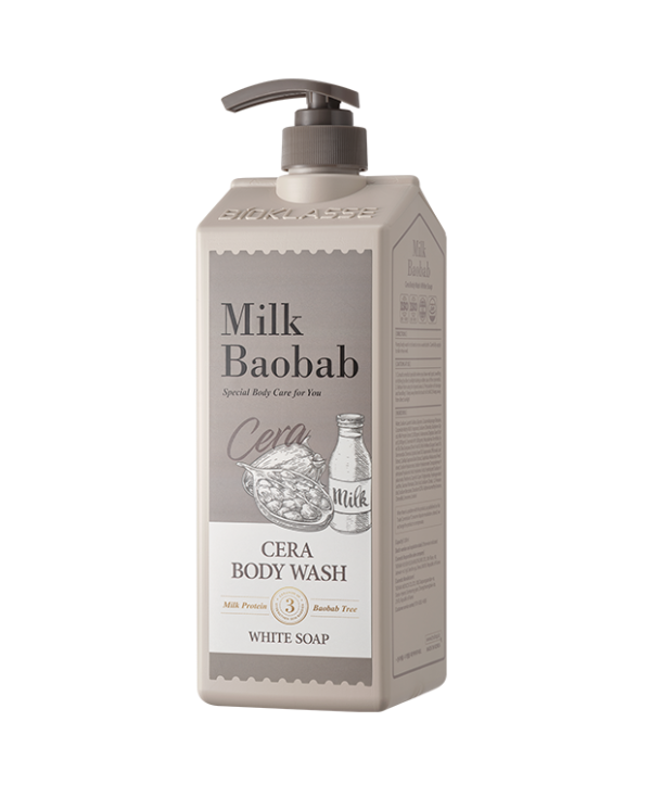 BIOKLASSE MILK BAOBAB CERA Body Wash 1200ml #White Soap - Image 2
