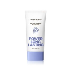 THE FACE SHOP Power Long Lasting Silky-fit Collagen Sun Cream SPF50+ PA++++ 50ml