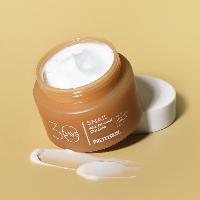 PRETTYSKIN 30 Days All-in-One Snail Cream 100ml - Image 3