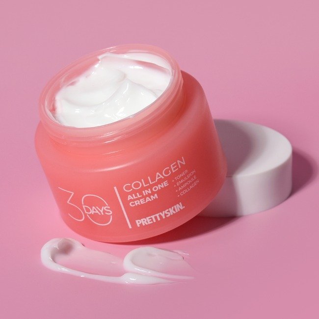 PRETTYSKIN 30 Days All-in-One Collagen Cream 100ml - Image 3