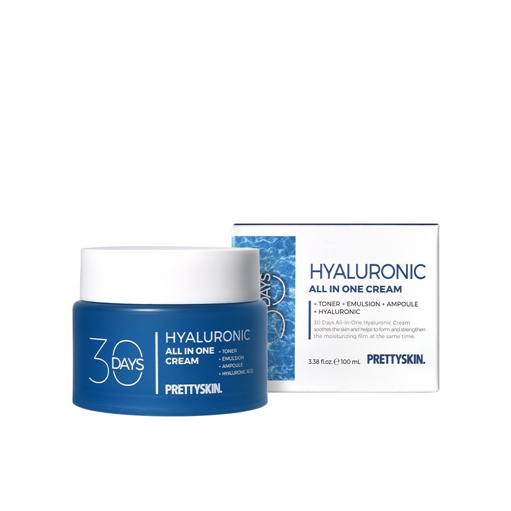 PRETTYSKIN 30 Days All-in-One Hyaluronic Cream 100ml - Image 2