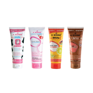 A BONNE’ Spa Milk Salt Shower Formula Exfoliating Body Scrub Bath